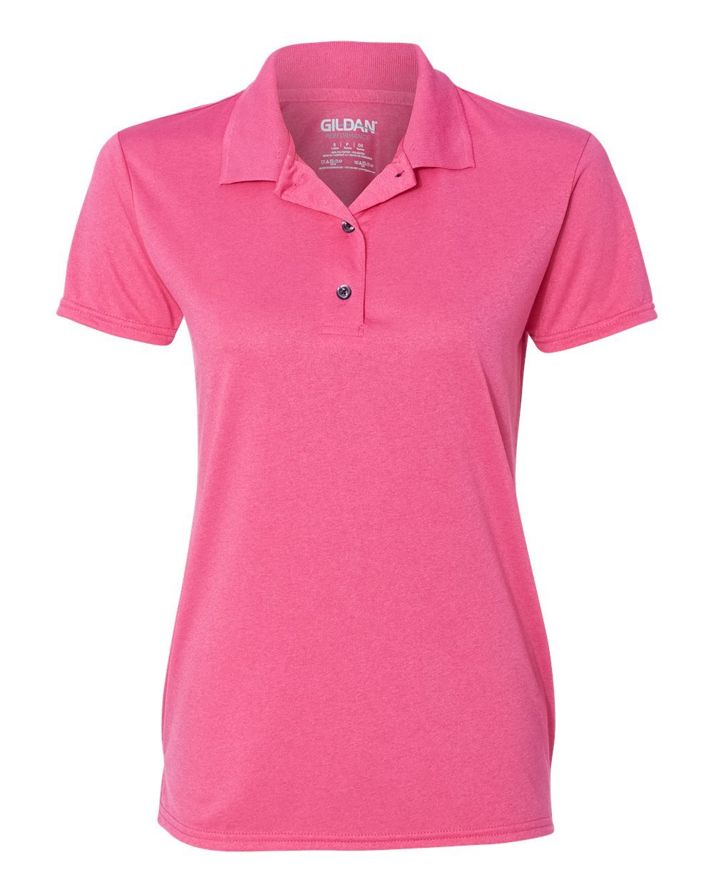 Gildan's Performance® Jersey Polo is a semi-fitted, moisture-wicking polo shirt made of 100% filament polyester.