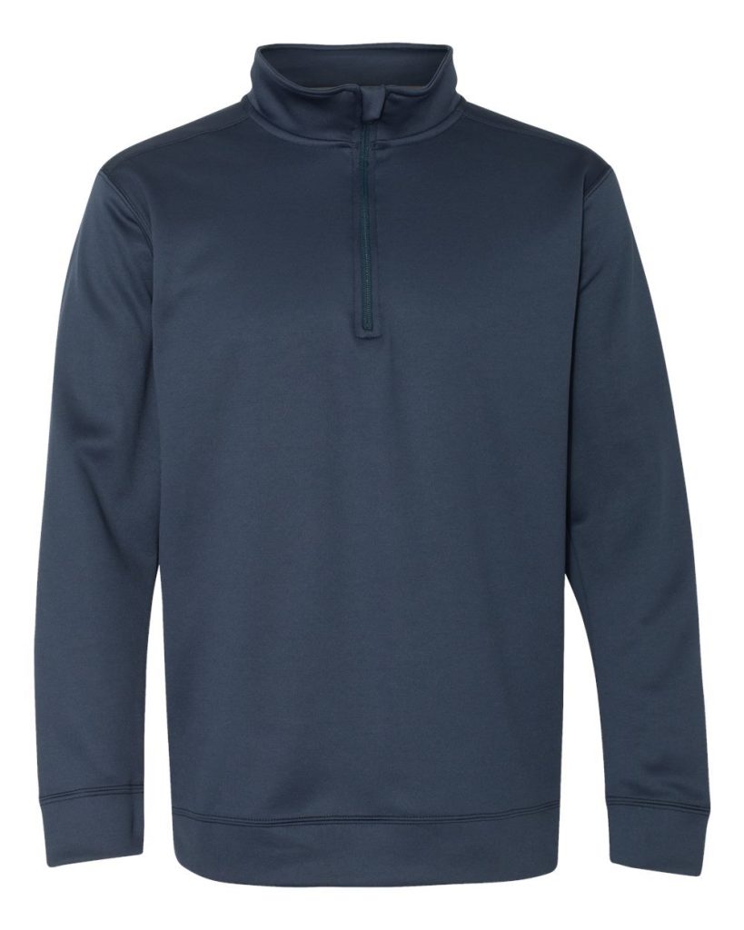 Gildan's Performance® Tech Quarter-Zip Sweatshirt is a high-performance polyester garment designed for comfort and functionality.