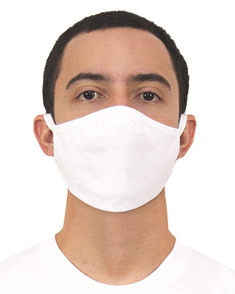 Gildan's Everyday Mask is a washable and reusable 2-ply face mask made from 100% ring-spun cotton.