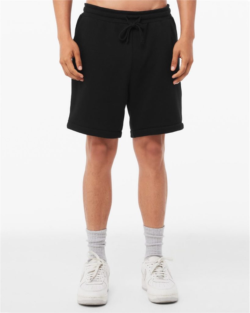 BELLA + CANVAS's Unisex Sponge Fleece Shorts are made from a soft cotton/poly fleece blend with side pockets and an elastic waistband.