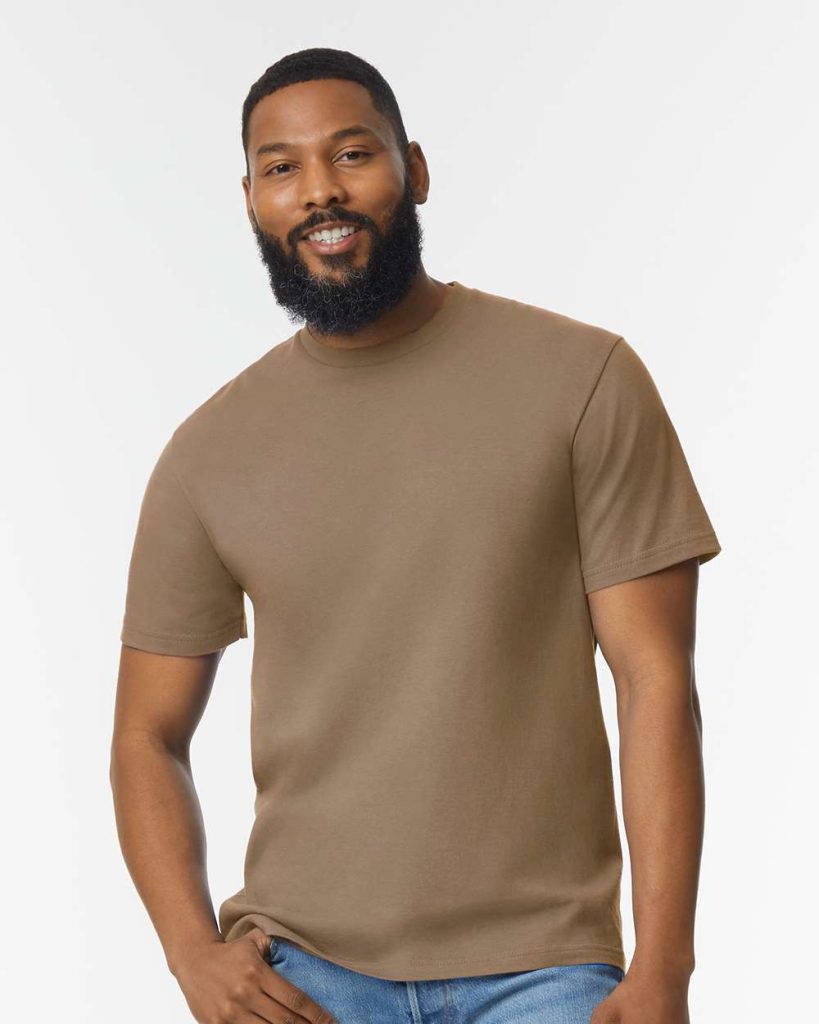 Gildan Unisex Softstyle® Midweight T-Shirt - Model Front View