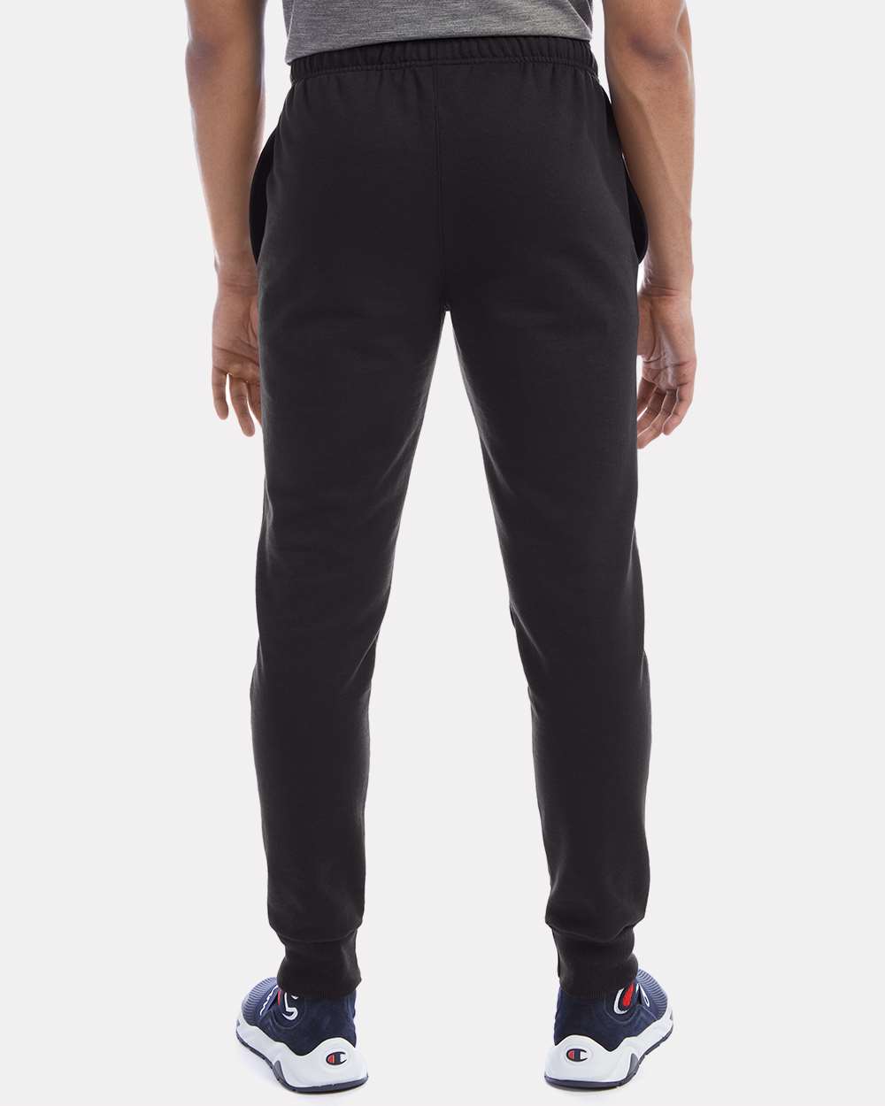 Champion Unisex Powerblend® Fleece Joggers - Model Back View