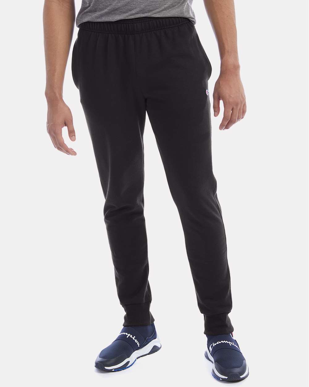 Champion Unisex Powerblend® Fleece Joggers - Model Front View