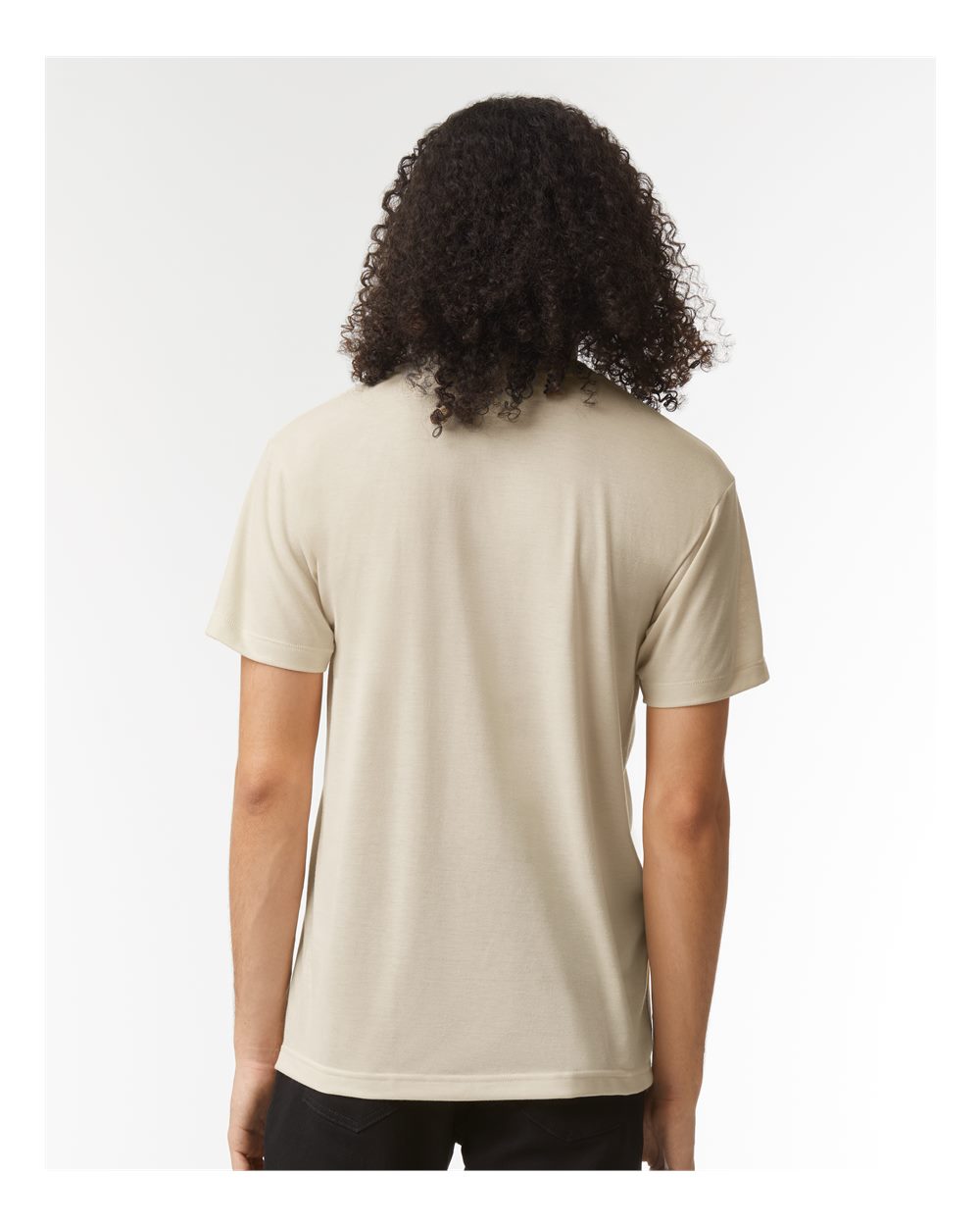 American Apparel Unisex Triblend Track Tee - Model Back View