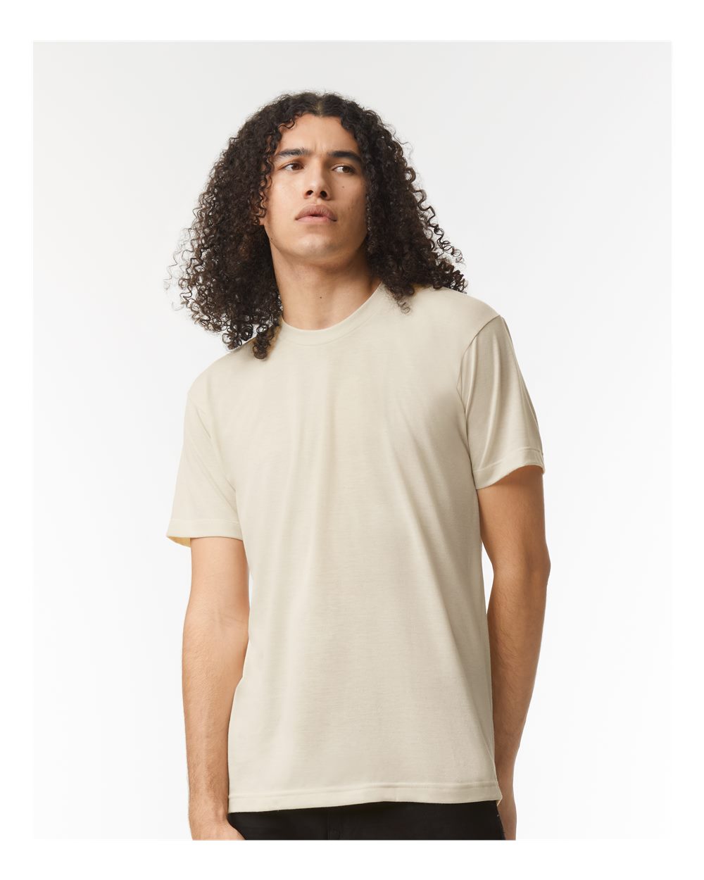 American Apparel Unisex Triblend Track Tee - Model Front View