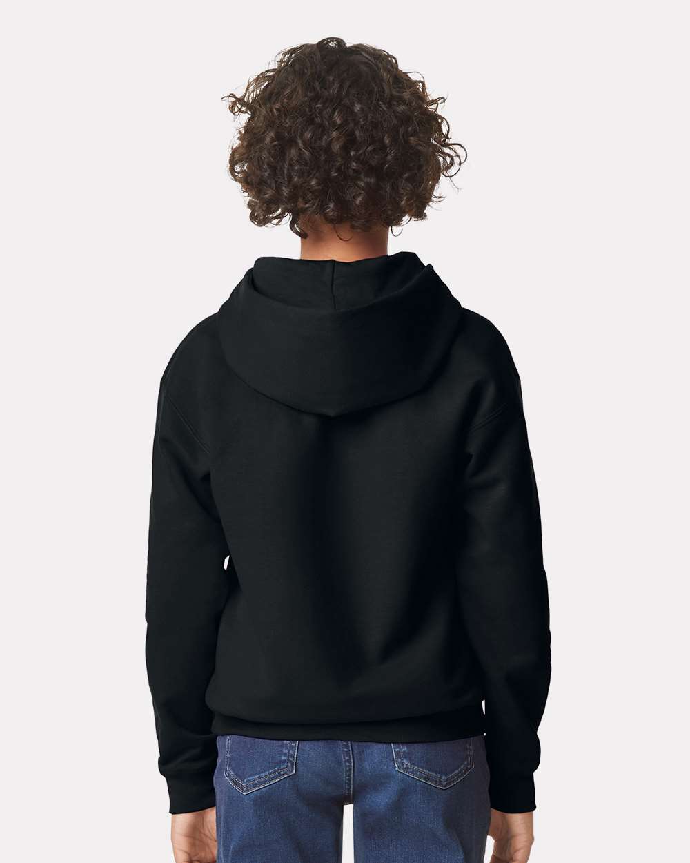 Gildan Youth Softstyle® Midweight Hooded Sweatshirt - Model Back View