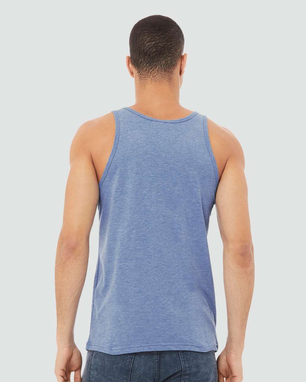 BELLA + CANVAS Unisex Triblend Tank - Model Back View