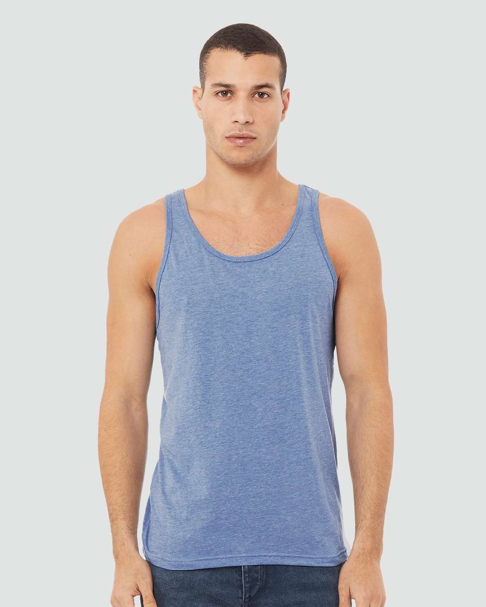 BELLA + CANVAS Unisex Triblend Tank - Model Front View