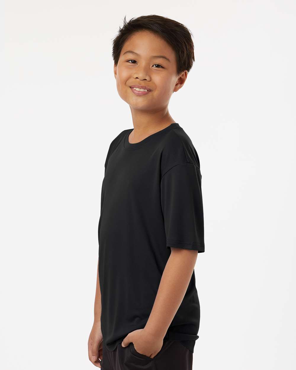 AllPro Youth Pro-Lock Performance T-Shirt - Model Side View