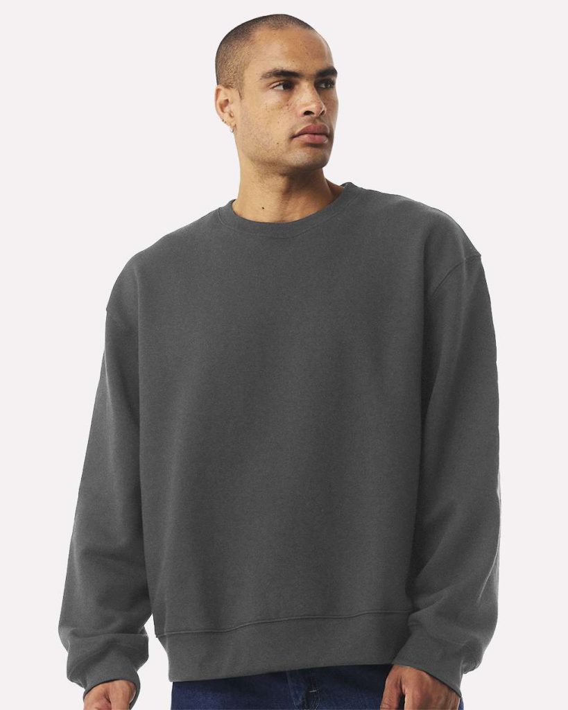 BELLA + CANVAS Unisex 10 oz. Heavyweight Crewneck Sweatshirt - Model Front View