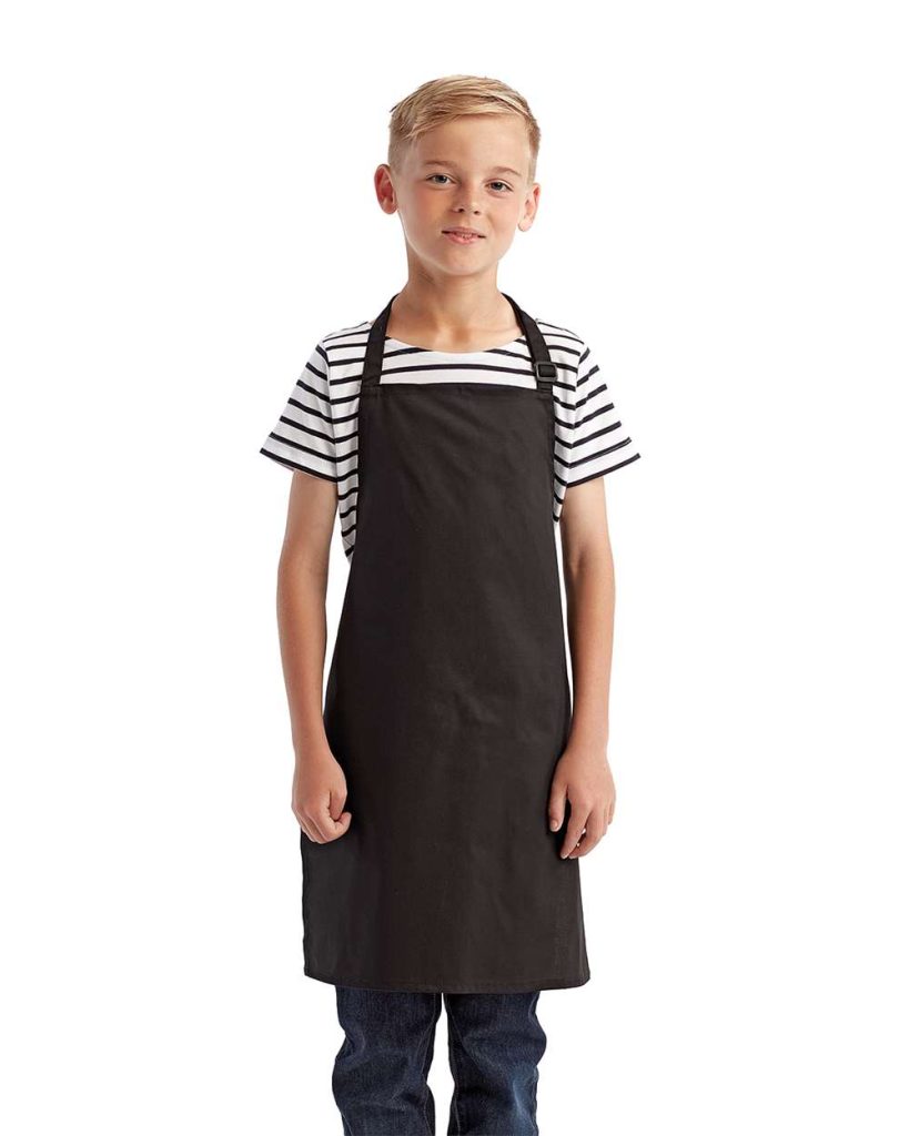 Artisan Collection by Reprime Youth Recycled Apron - Model Front View