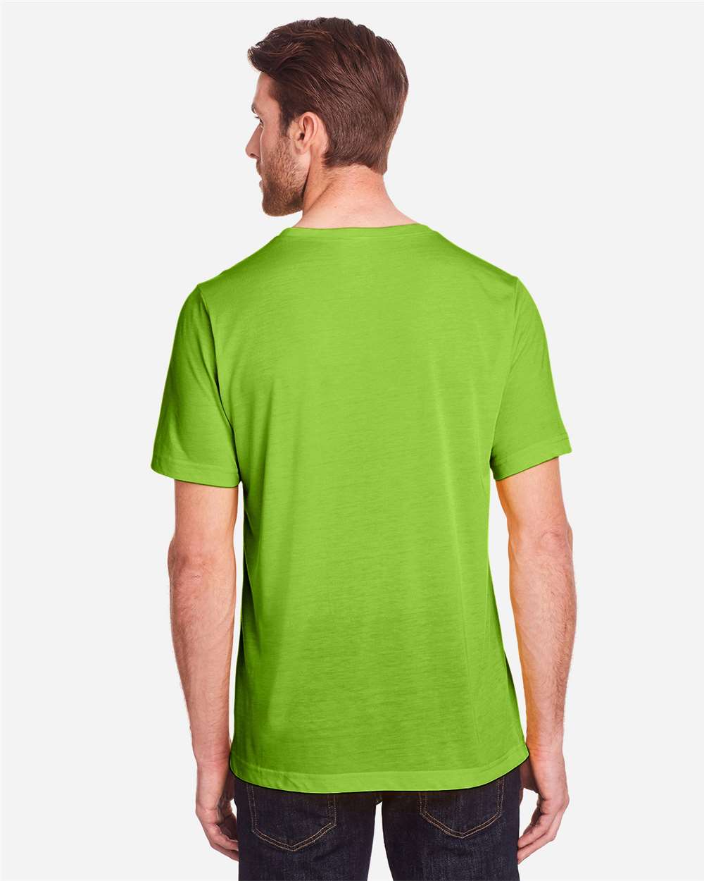 CORE365 Unisex Fusion ChromaSoft™ Performance T-Shirt - Model Back View