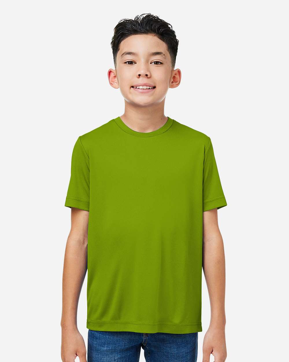 CORE365 Youth Capital Performance T-Shirt - Model Front View