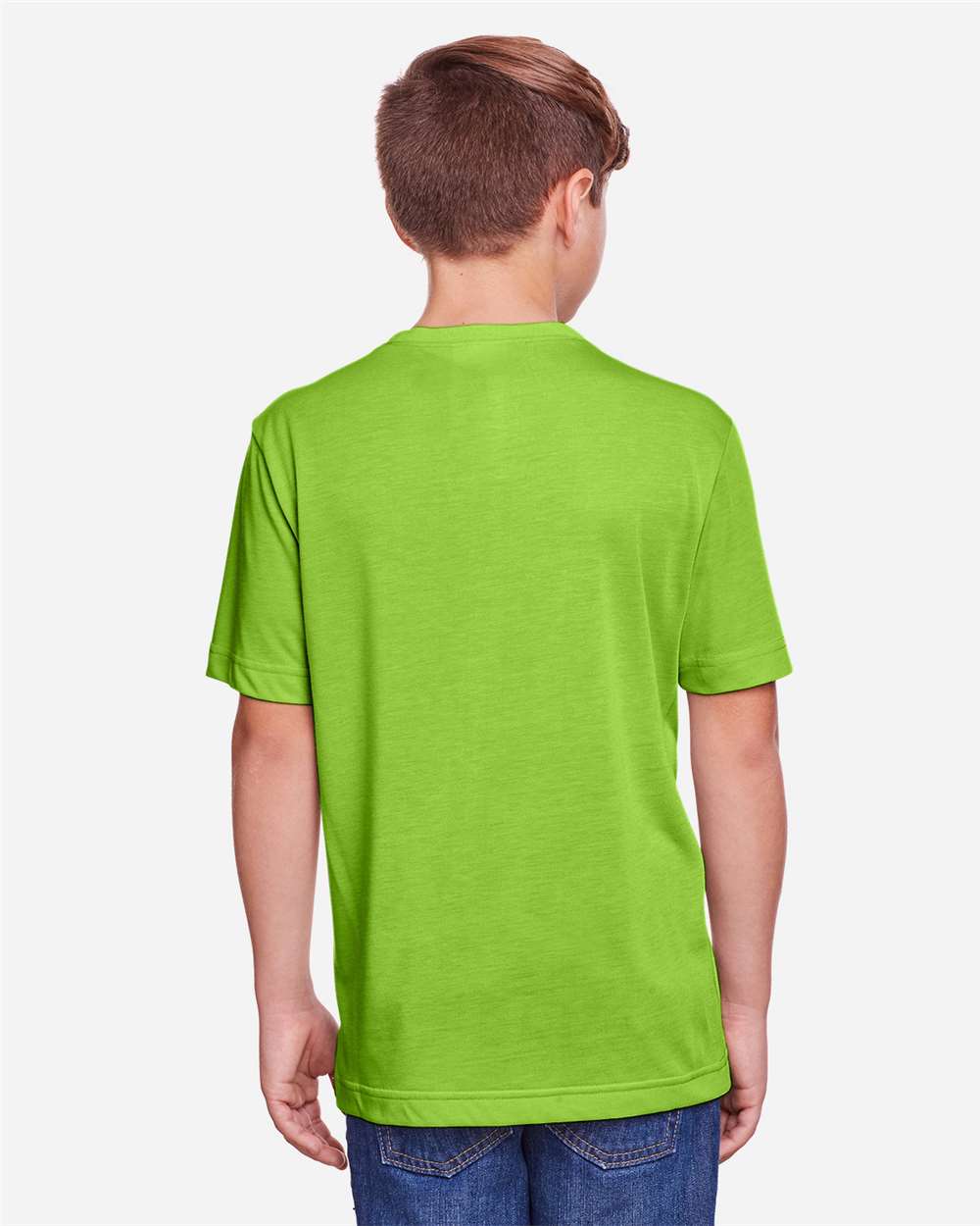 CORE365 Youth Fusion ChromaSoft™ Performance T-Shirt - Model Back View