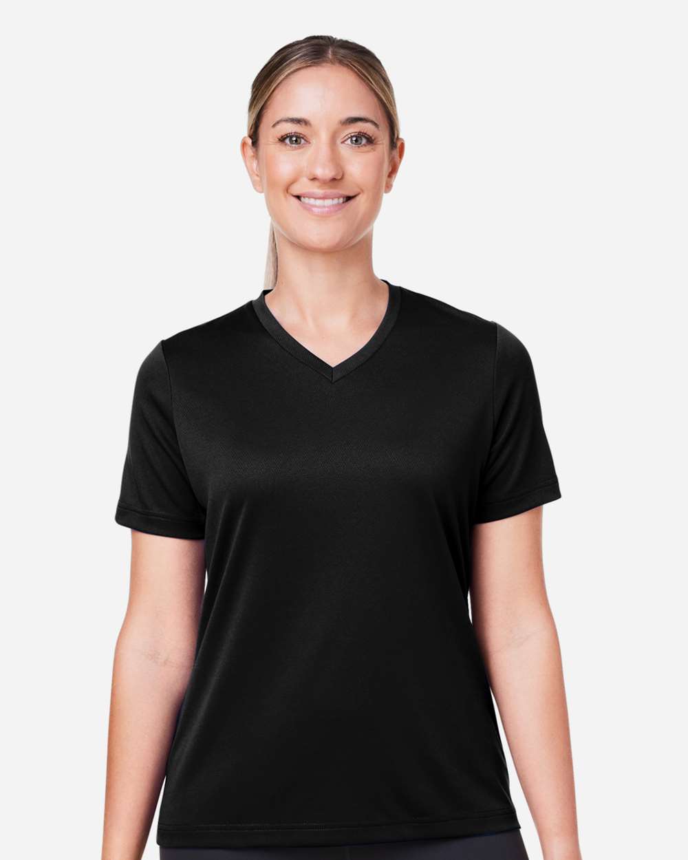 Team 365 Women's Zone Performance Mesh T-Shirt - Model Front View