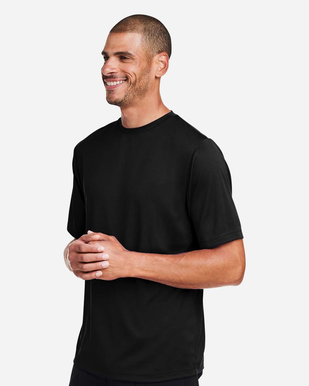 Team 365 Men's Zone Performance Mesh T-Shirt - Model Side View