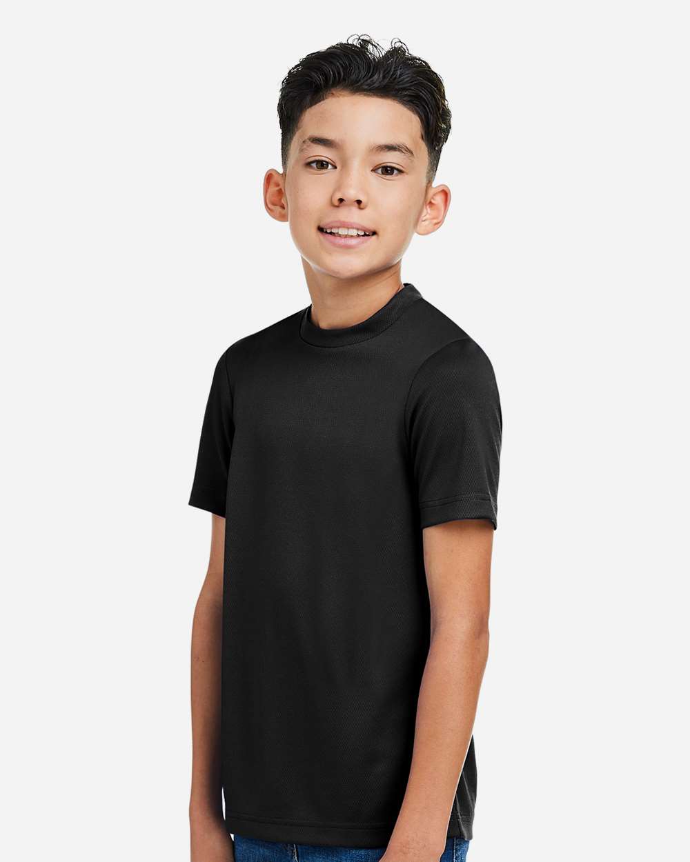 Team 365 Youth Zone Performance Mesh T-Shirt - Model Side View