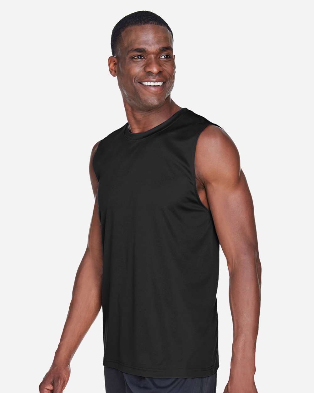 Team 365 Men's Zone Performance Muscle T-Shirt - Model Side View