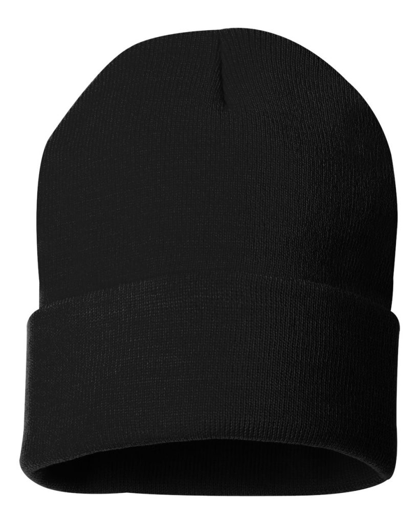 Sportsman 12" Solid Cuffed Beanie - Front View