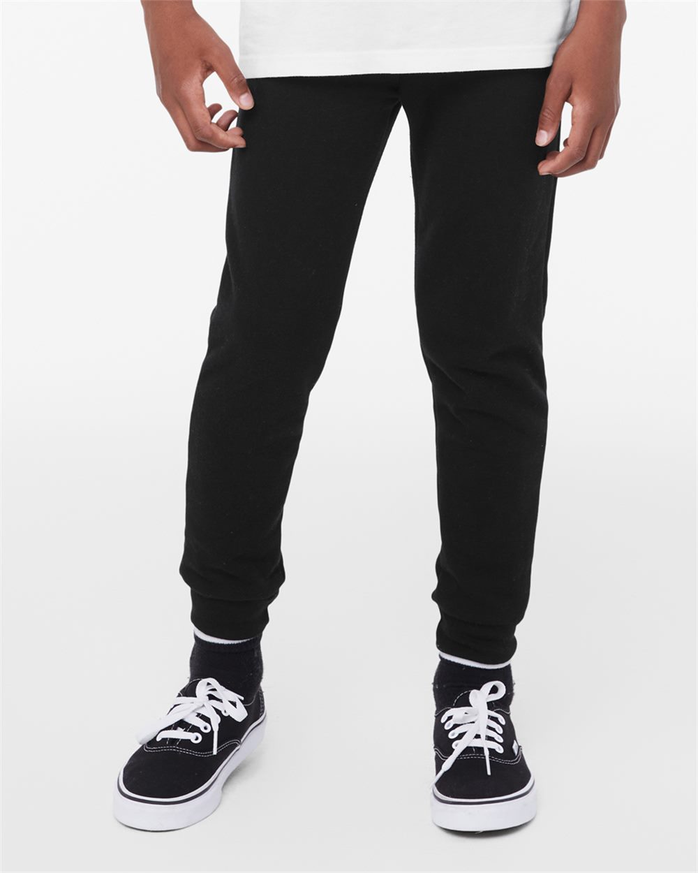 BELLA+CANVAS Youth Jogger Sweatpants are pre-shrunk fleece sweatpants featuring cuffed bottoms.