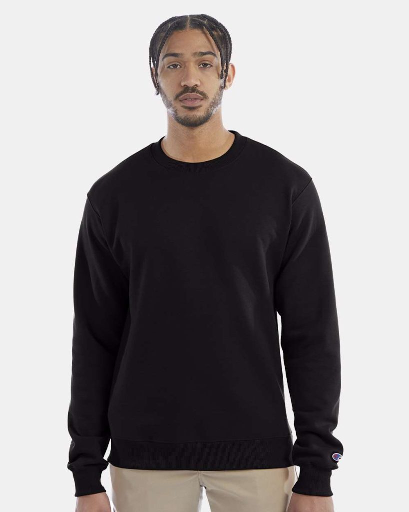 Champion Unisex Powerblend® Crewneck Sweatshirt - Model Front View
