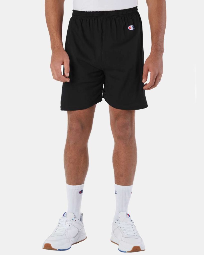 Champion Unisex Cotton Gym Shorts - Model Front View