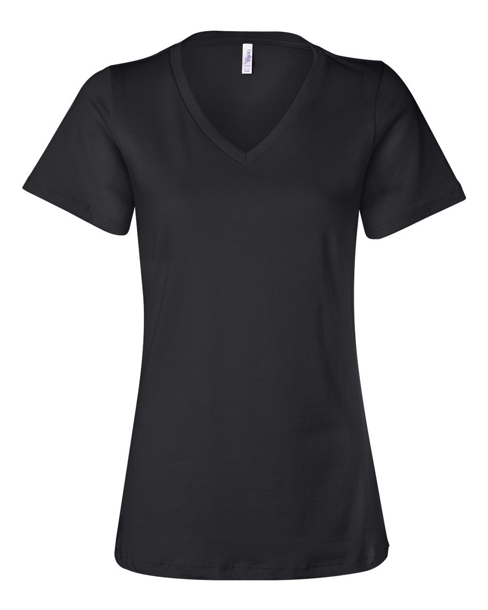 BELLA + CANVAS Women’s Relaxed Jersey V-Neck Tee - Front View