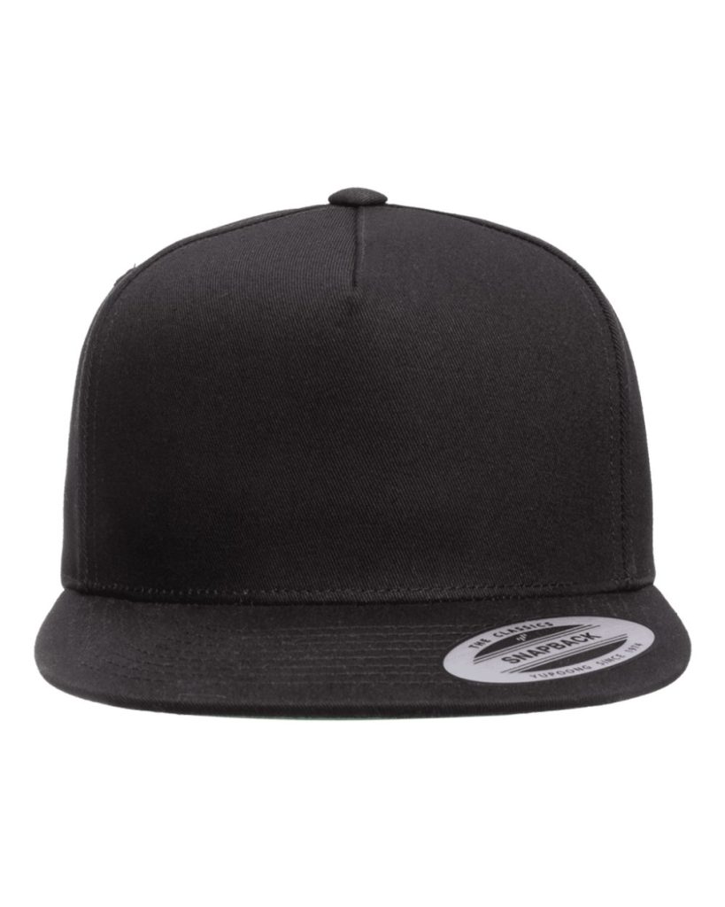YP Classics Five-Panel Cotton Twill Snapback Cap - Front View