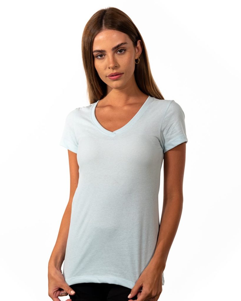 Next Level's Women's Sueded V is a stylish and comfortable blend of cotton and polyester with a sueded finish.