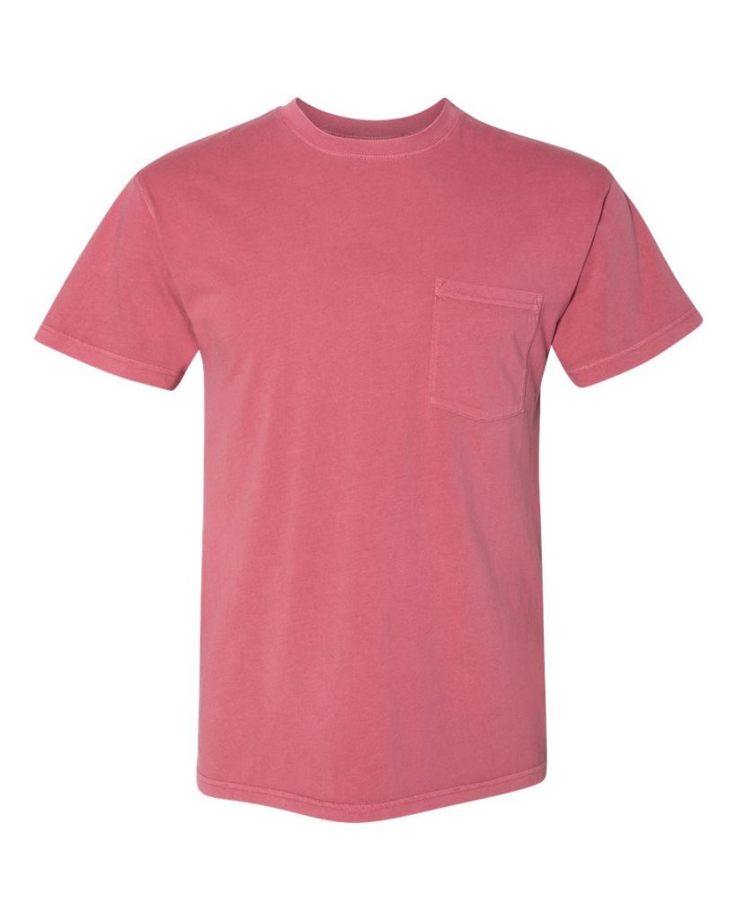 Next Level's Unisex Inspired Dye Pocket T-Shirt is a unique 100% combed ring-spun cotton tee with a stylish pocket.