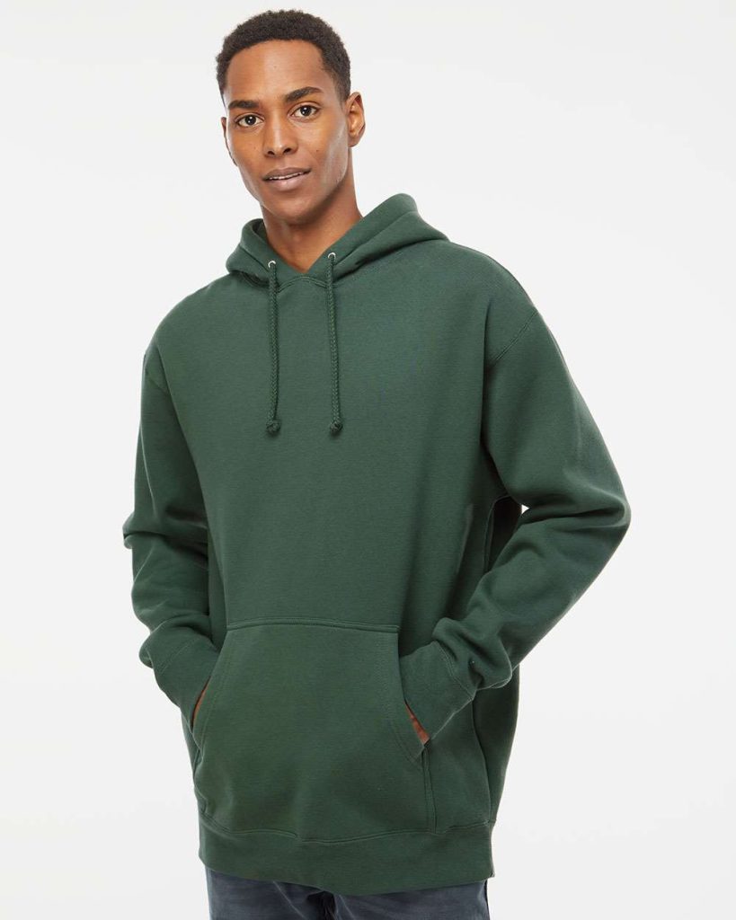 Independent Trading Co. Unisex Heavyweight Hooded Sweatshirt - Model Front View