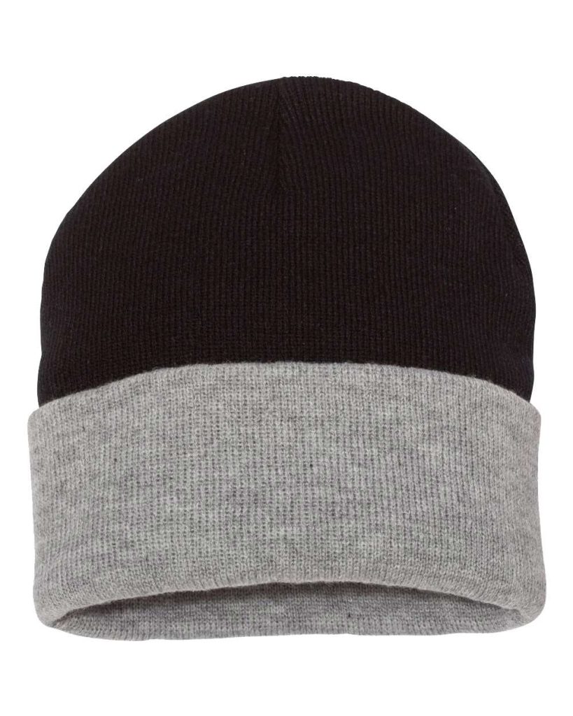 Sportsman 12" Color Blocked Cuffed Beanie - Front View