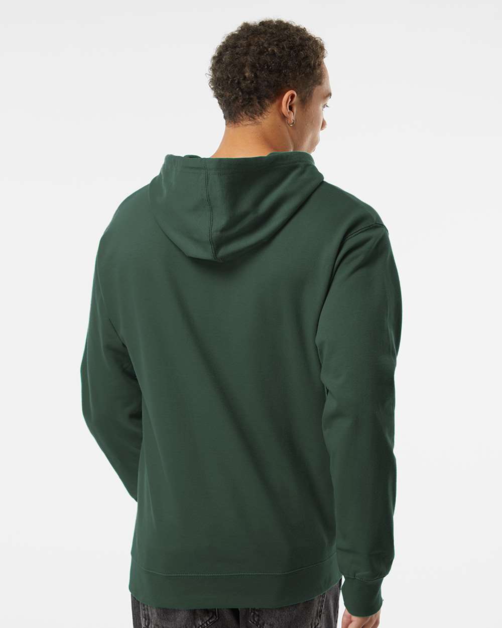 Independent Trading Co. Unisex Midweight Hooded Sweatshirt - Model Back View