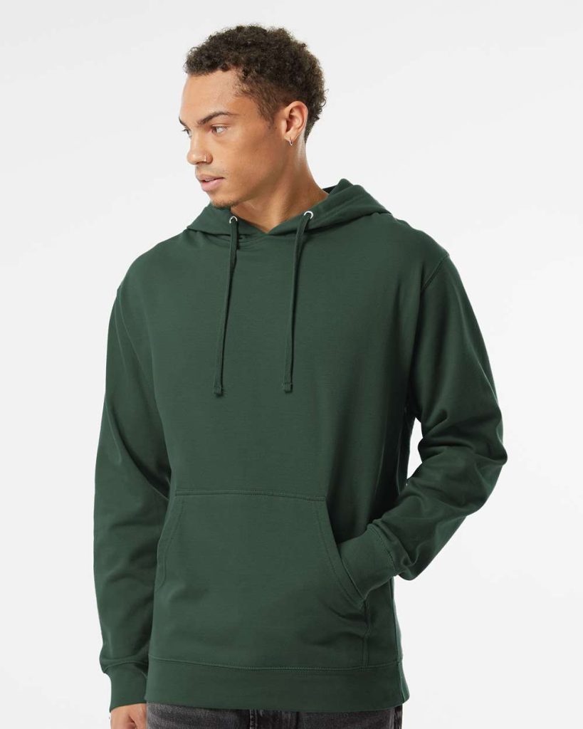 Independent Trading Co. Unisex Midweight Hooded Sweatshirt - Model Front View