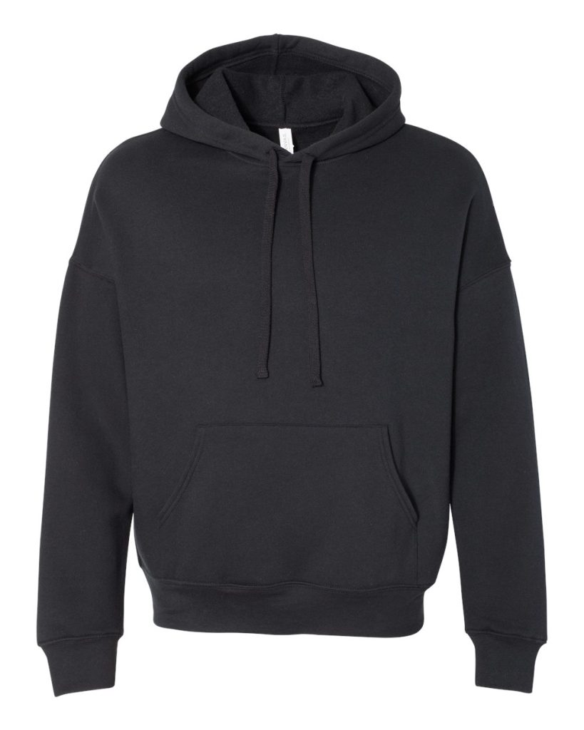 BELLA + CANVAS Unisex Sponge Fleece Drop Shoulder Hoodie Sweatshirt - Front View