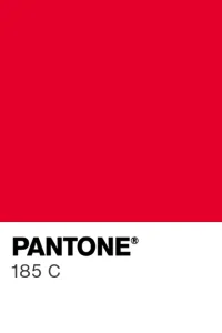 PANTONE 185 C colour swatch