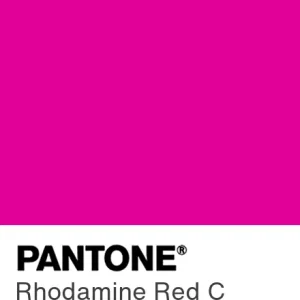 PANTONE Rhodamine Red C colour swatch