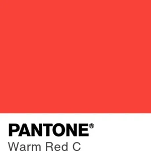 PANTONE Warm Red C colour swatch