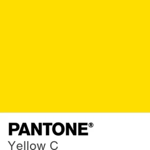 PANTONE Yellow C colour swatch