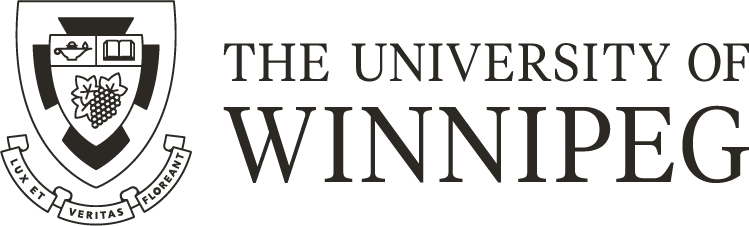 The University of Winnipeg logo, a shield crest beside the name in black serif type