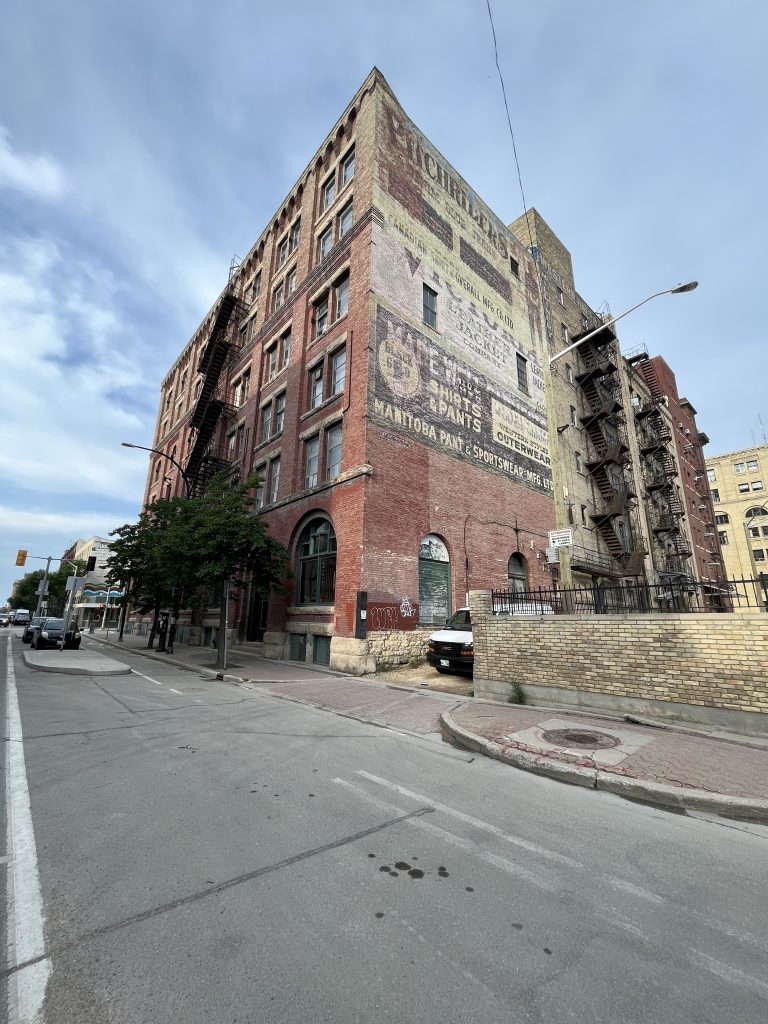 The brick warehouse in Winnipeg's Exchange District where Floodway Print Co. is located