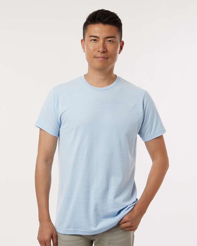 M&O Fine Jersey T-Shirt - Model Front View