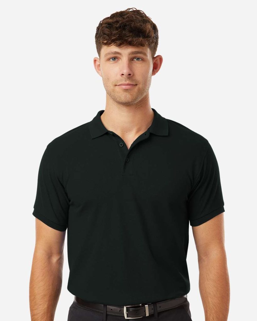 AllPro Men's Pique Polo - Model Front View