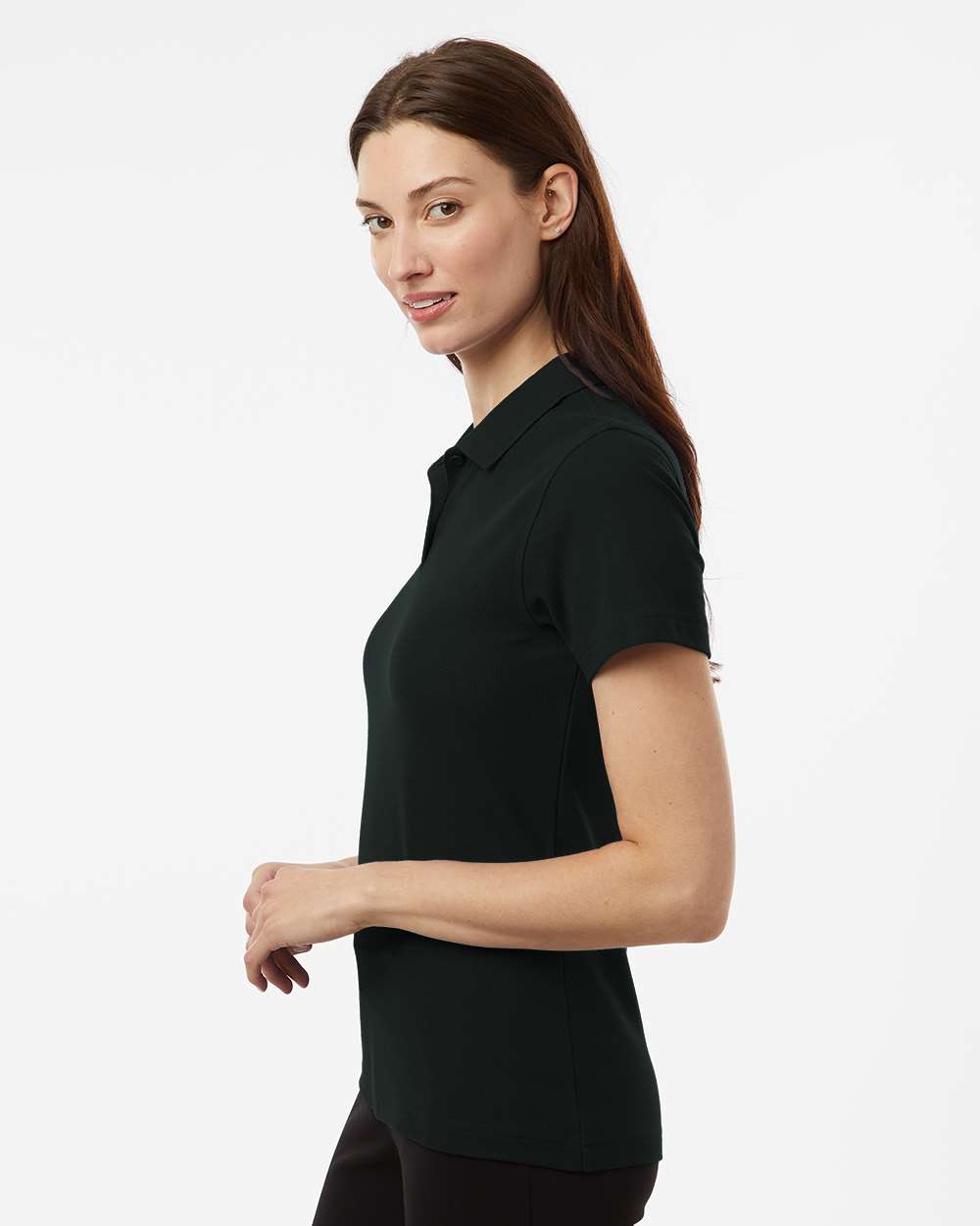 AllPro Women's Pique Polo - Model Side View