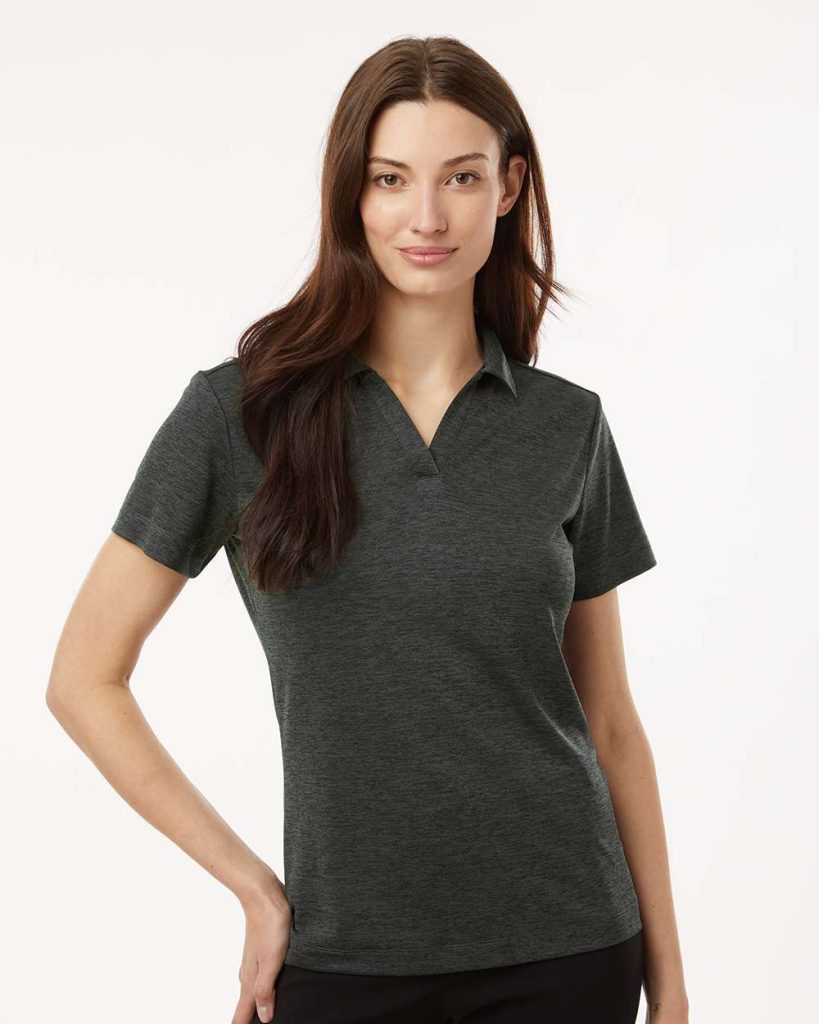 AllPro Women's Pro-Lock Performance Mélange Polo - Model Front View