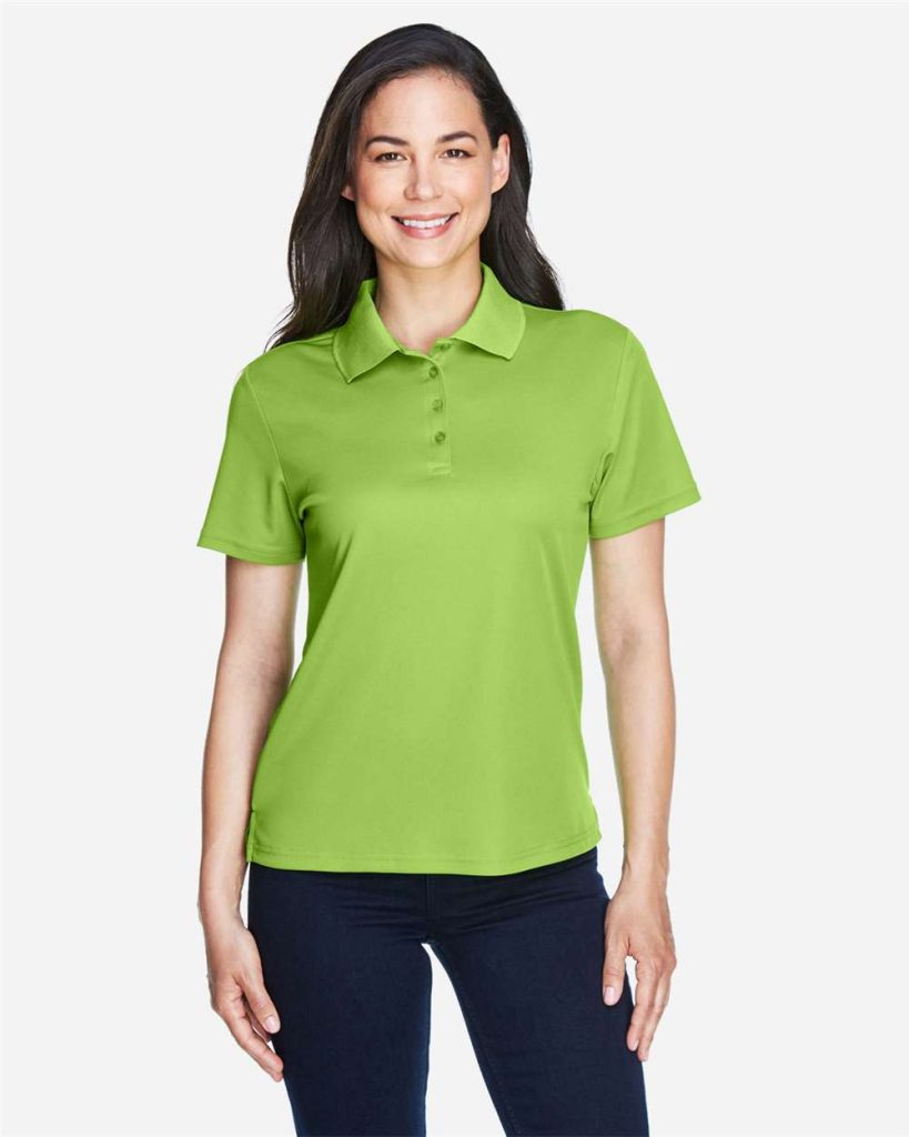CORE365 Women's Origin Performance Piqué Polo - Model Front View