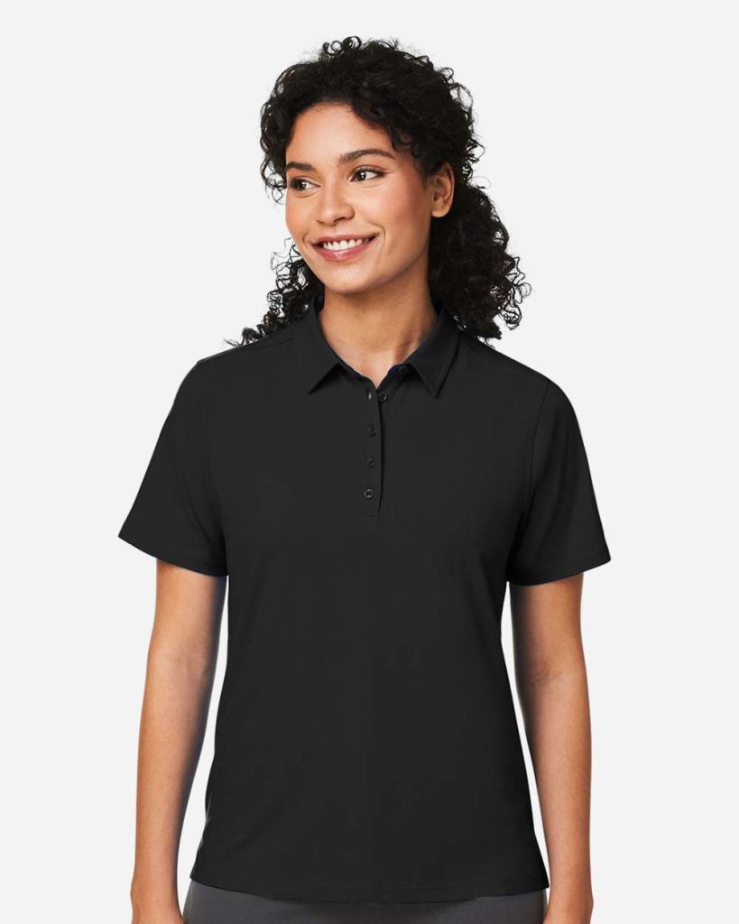 Devon & Jones Women's Raleigh Stretch Polo - Model Front View