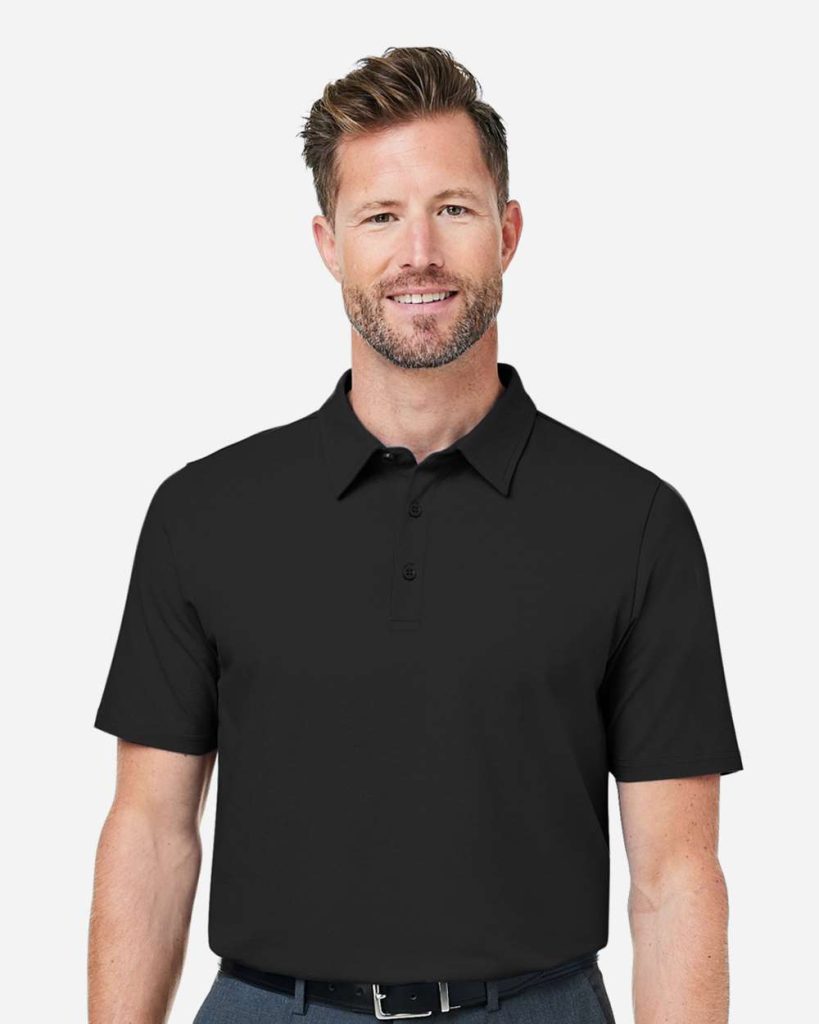 Devon & Jones Men's Raleigh Stretch Polo - Model Front View