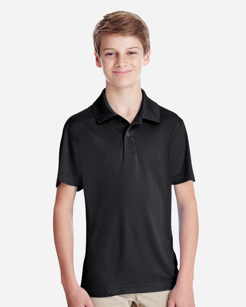 Team 365 Youth Zone Performance Polo - Model Front View