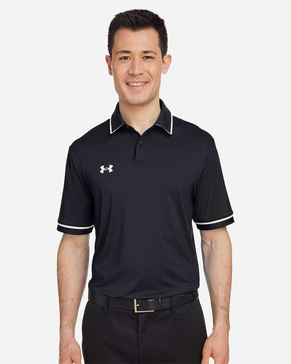 Under Armour Men's Tipped Teams Performance Polo - Model Front View